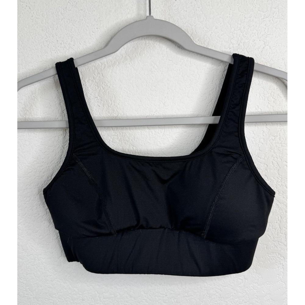 Michi Black Sports Bra Women's S Scoop Neck Medium Support Athletic Gym Workout